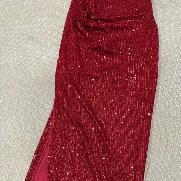 SHEIN Red Sequin Prom Dress - Picture 1 of 5